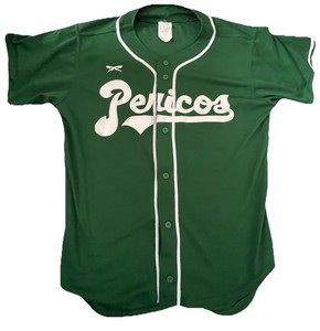 Rogelio Cobos #23 Pericos de Puebla Baseball Jersey Men’s L Stitched Green