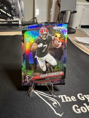 2025 Panini Prizm - Bijan Robinson #96 Forest Camo Prizm /15