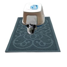 Cat Litter Box Mat, Thick Kitty Litter Trapping Mat, Durable,Waterproof Wash...