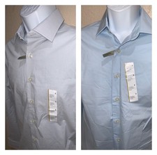 BLUE or Gray S, XL, XX Button up Dress Shirt No Pocket Goodfellow STANDARD FIT