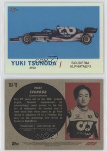 2021 Chrome Formula 1 1961 Topps Sports Cars Yuki Tsunoda #T61-YT Rookie RC