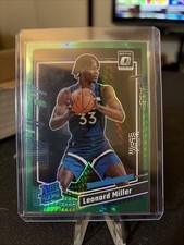Leonard Miller 2023-24 Panini Donruss Optic Rated Rookie #234 Green Shock Prizm
