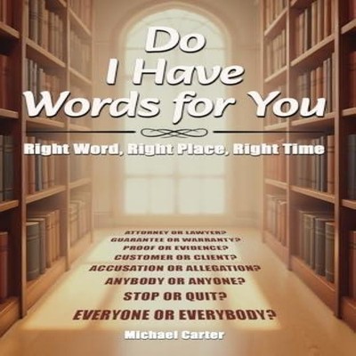 Do I Have Words For You Michael Carter Hardcover Franklin Publish