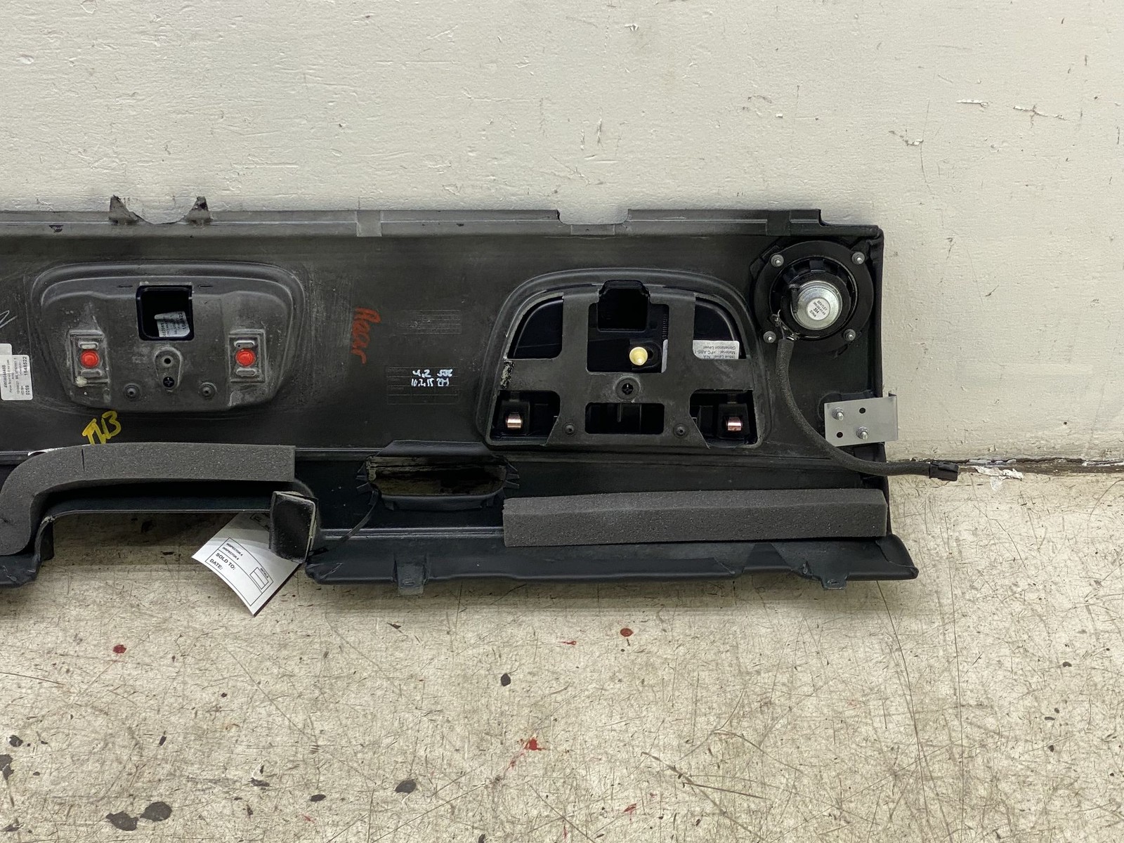 2014-2018 BENTLEY FLYING SPUR REAR UPPER PARCEL SHELF TRIM COVER PANEL 4W0864714