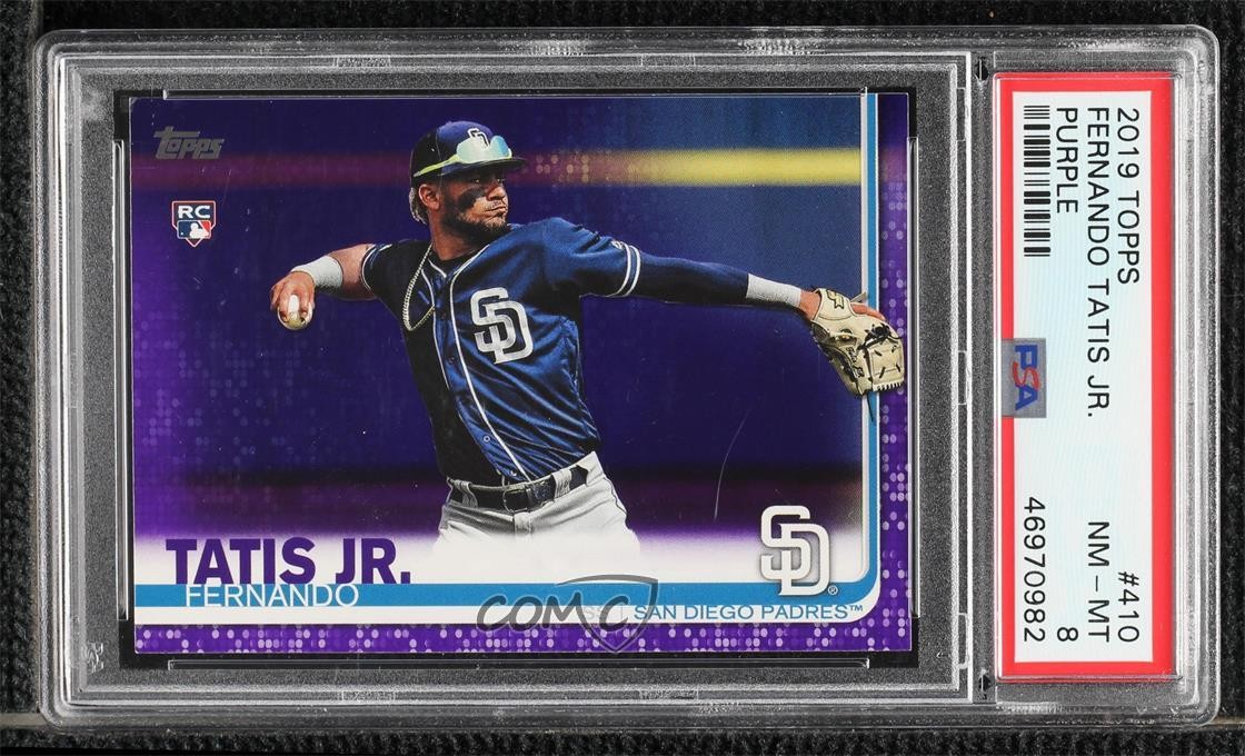 2019 Topps Meijer Purple Fernando Tatis Jr #410 PSA 8 0y8e
