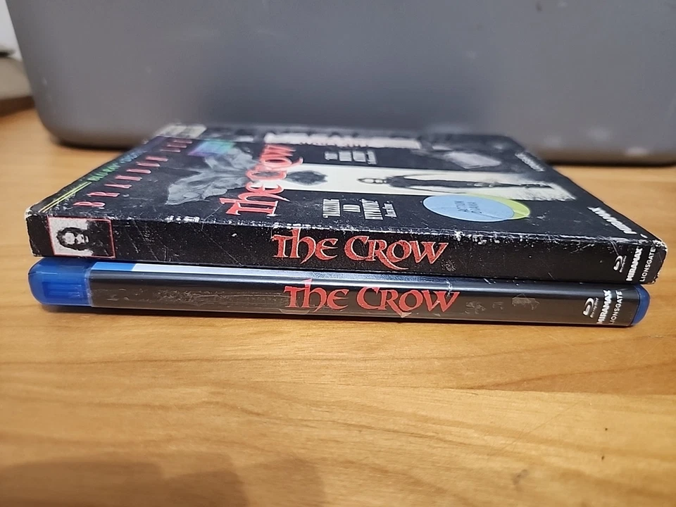 The Crow (Blu-ray, 1994) Rare VHS Retro Slipcover Foto 3 de 4