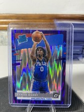 2020-21 Panini Donruss Optic - Rated Rookie Tyrese Maxey #171 Purple Shock Prizm