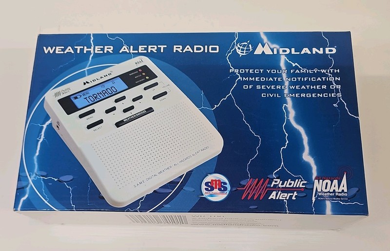 Midland Weather Alert Radio WR100 N0AA All Hazards Emergency Storm