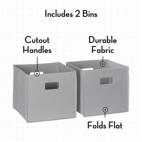 Kids Collapsible Storage Cube Bins Portable Toy Organizers W/ Handles Playroom - Picture 7 of 9