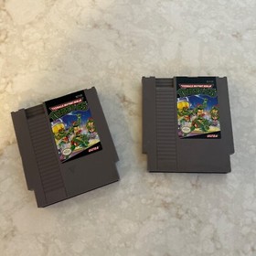 (2)Teenage Mutant Ninja Turtles NINTENDO NES Authentic Games VNTG USED READ TMNT