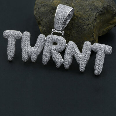 Turnt Silver Rings New Icy White Gold Over Sterling Silver