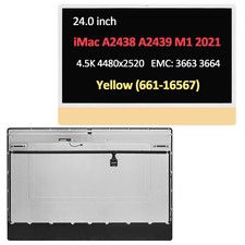 4.5K LCD Screen Display Assembly for iMac A2438 24" M1 2021 EMC 3663 3664 Yellow