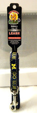 1 Pup Rally Small 5/8in X 4ft Michigan Go Blue Reflective Dog Leash FAST SHIP 