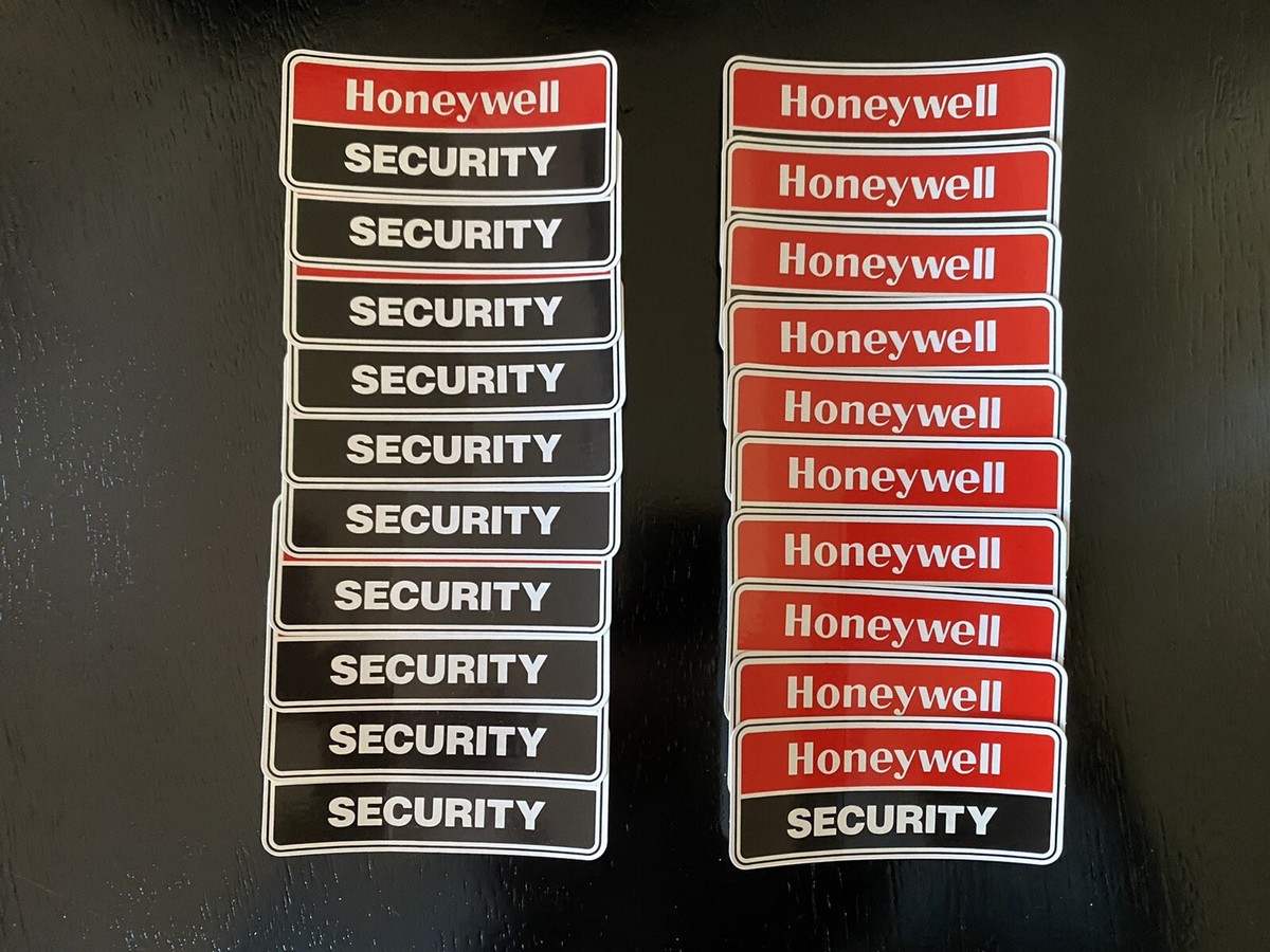 (20) TWENTY Authentic Honeywell Security Window Door Decal Sticker Alarm OEM