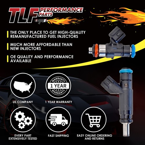 Set of 6, 40lb, High Performance Fuel Injectors fits 1984-1987 BMW 325e - Foto 2 di 4