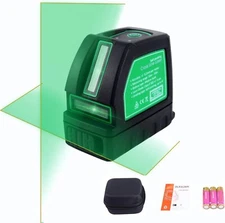 Laser Level,Cross Line Laser, 33ft/10m Green Laser for Indoor Windows, Doors etc
