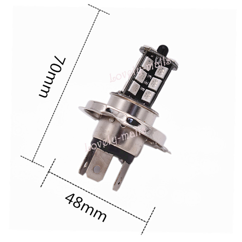 RGB H4 HB2 9003 LED Fog Light Bulbs - 27 SMD, 3K Yellow To 10K Colors, 2 Bulbs Kit
