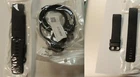 Fitbit Charge 3 Replacement KIT : 2 Large Bends Black+USB Charger Cable 40''