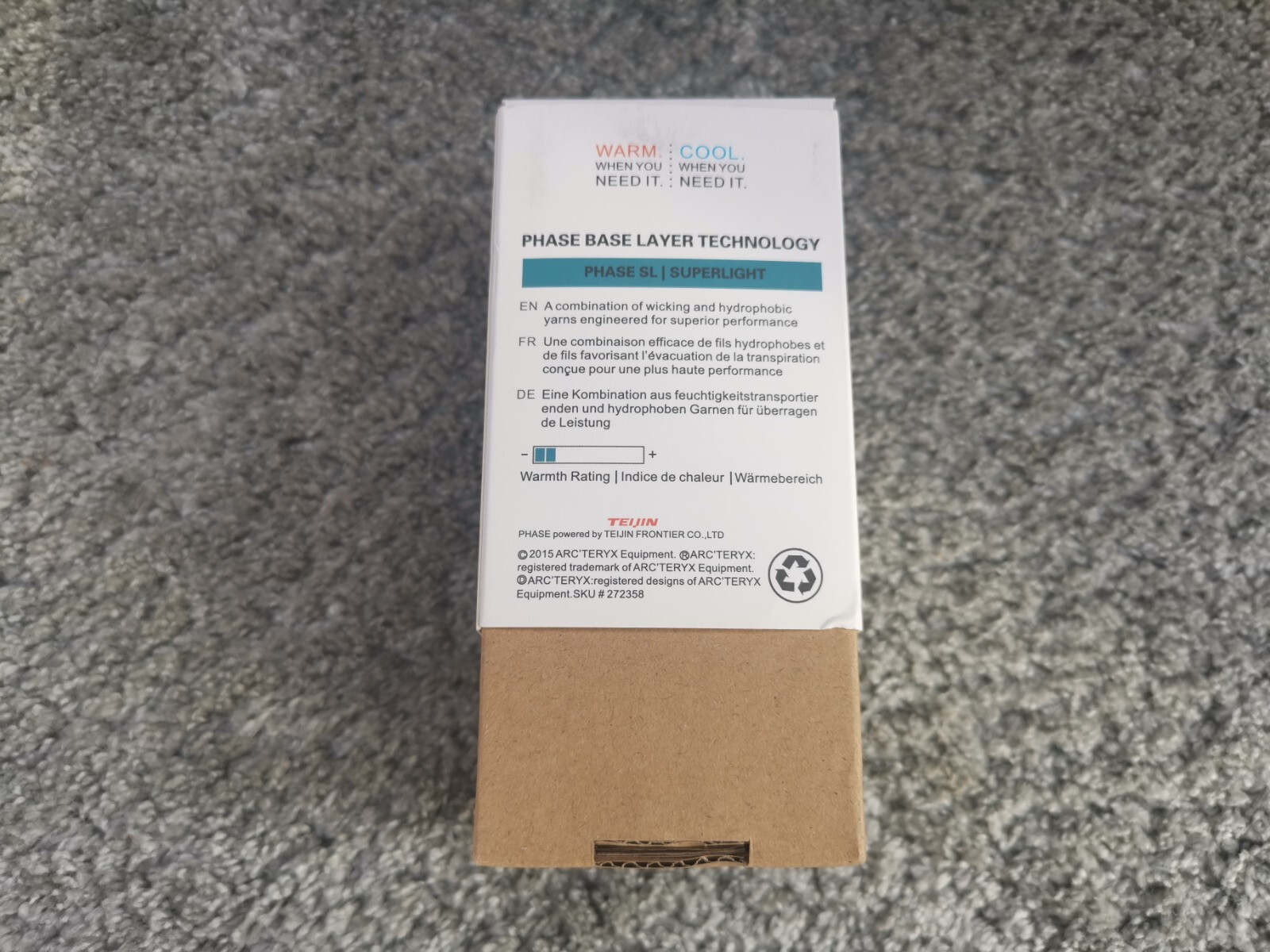 Boxer uomo Arc'teryx nero con scatola grande