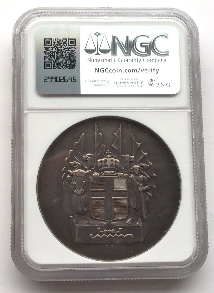 Iceland 1930 1000 Years Althing 10 Kronur NGC Silver Coin,002 | eBay