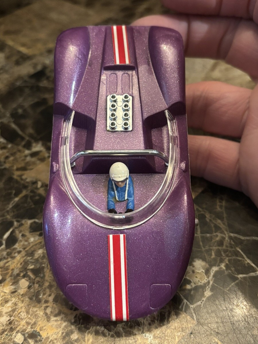 RARE PURPLE COX LI'L CUCARACHA VINTAGE 1960'S 1/32 SCALE SLOT CAR