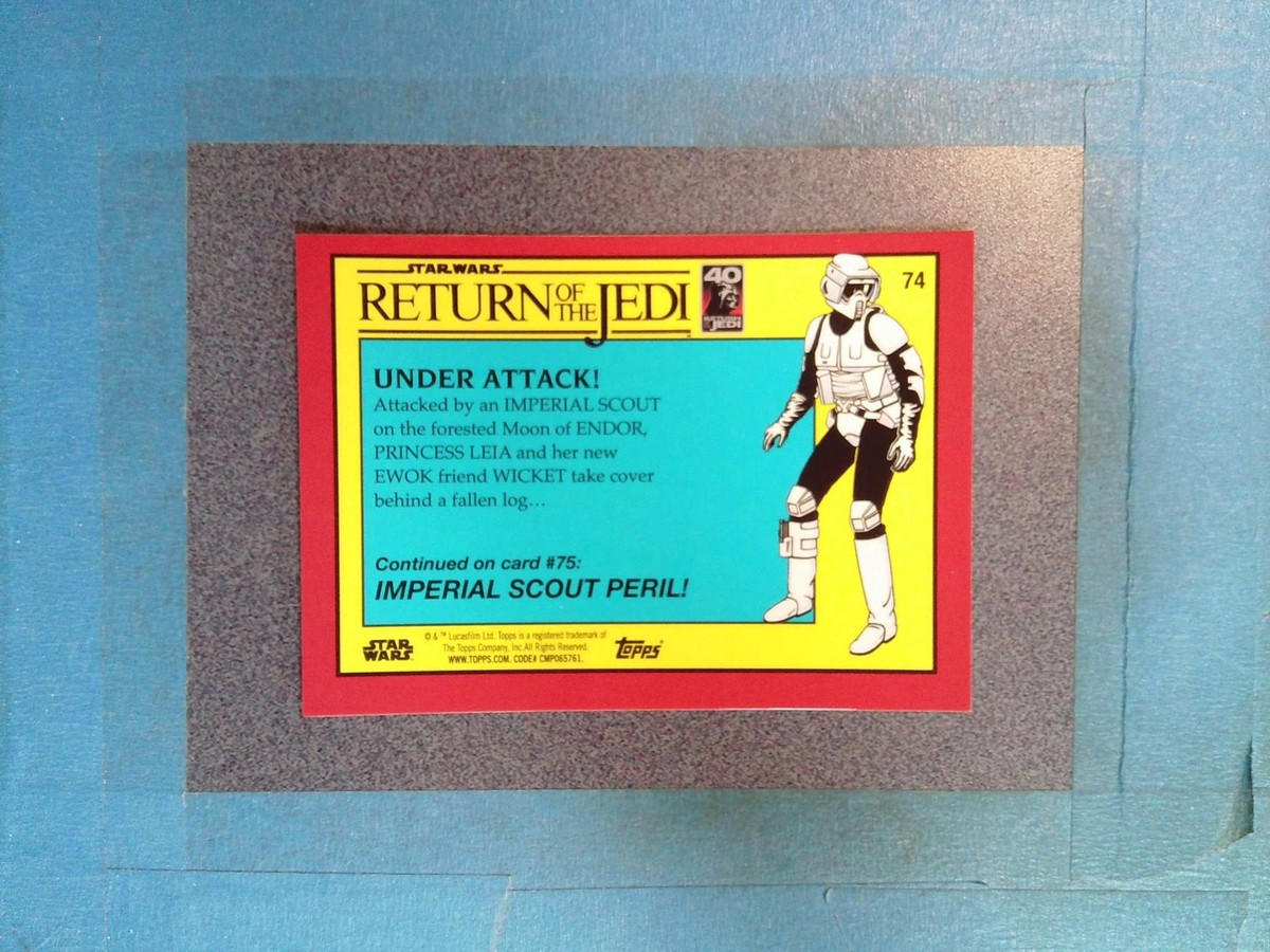 JY26) 2023 Topps Chrome UNDER ATTACK! #74 Red Sapphire Star Wars