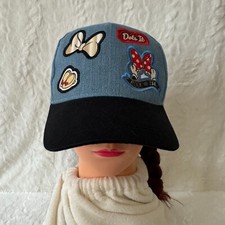 New Tags Berkshire Disney Minnie Mouse Patches Denim Hook Loop Back Hat Cap OS