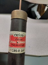 Cefcon Cefco CRS-R200 200-Amp Dual Element Time-Delay Fuse 200A 600V.PRE-OWNED.