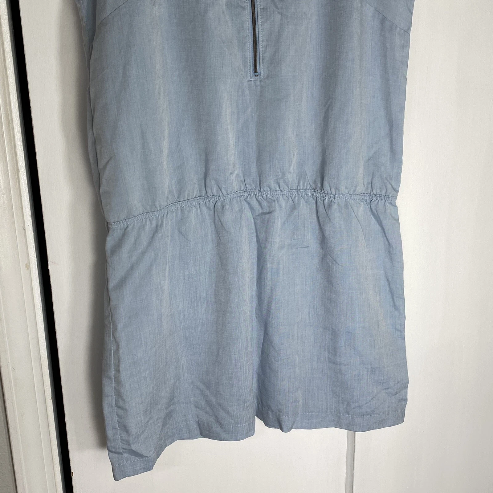 lole zip sleeveless eyelet lace sun dress beachy tank-top