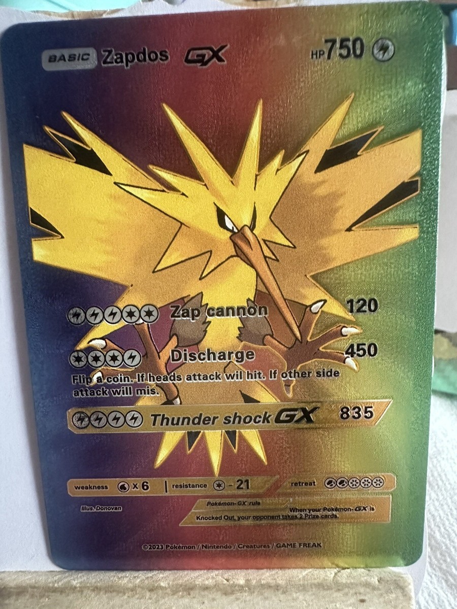 ZAPDOS Gx Multi Pokemon Card - fan art NM | eBay ZAPDOS Gx Multi Pokemon Card - fan art NM | eBay