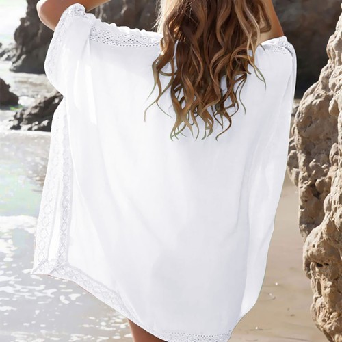 Womens Summer Bikini Cover Up Sarong Beach Dress Swimwear Kaftan Beach Swimsuit - Picture 5 of 26