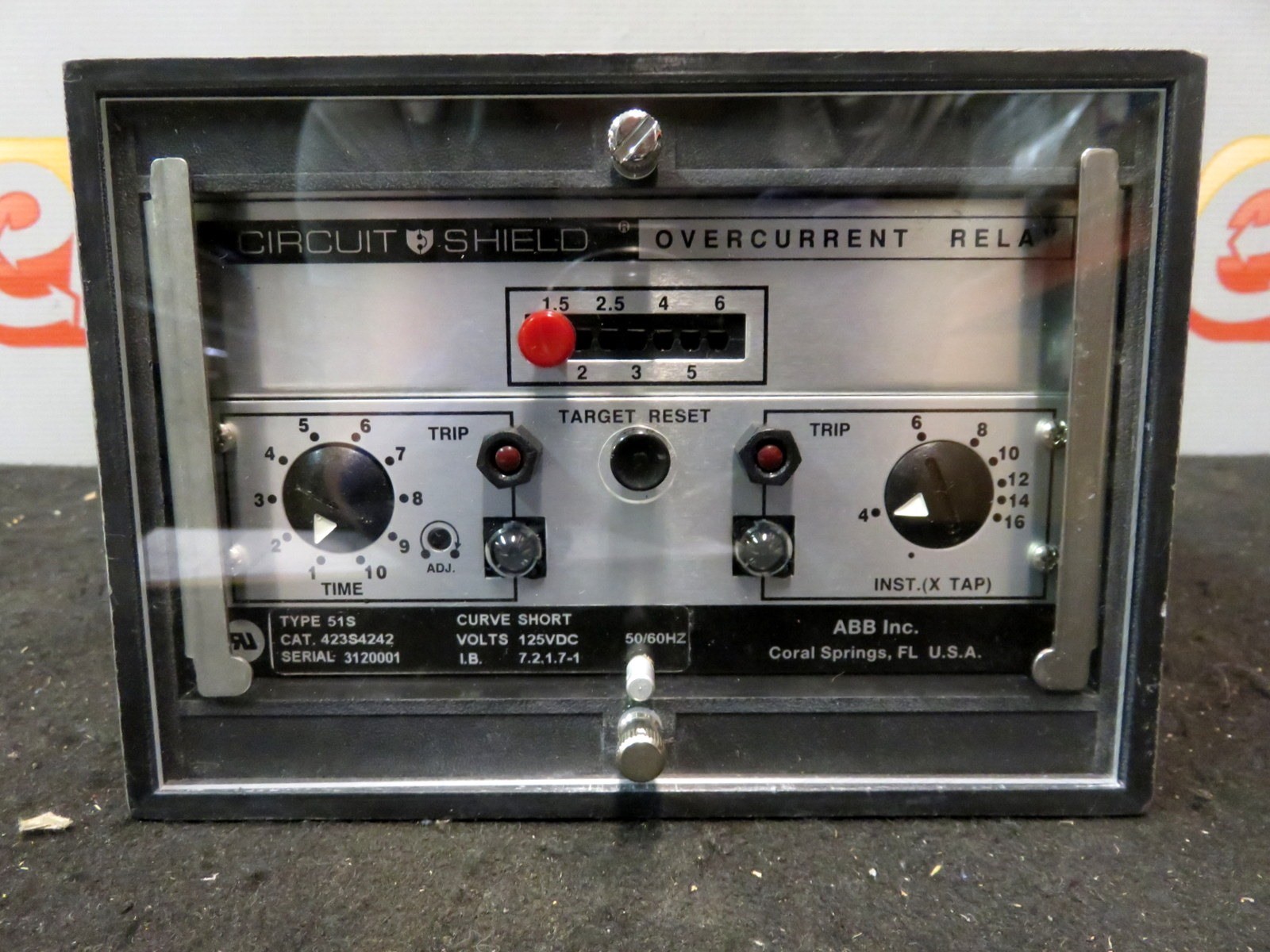 ABB Gould Brown Boveri Circuit Shield Overcurrent Relay 51S