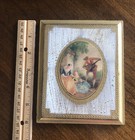 Vintage Italian Florentine Gold Gilt Wall Plaque Courting Couple Made In Italy — photo 5