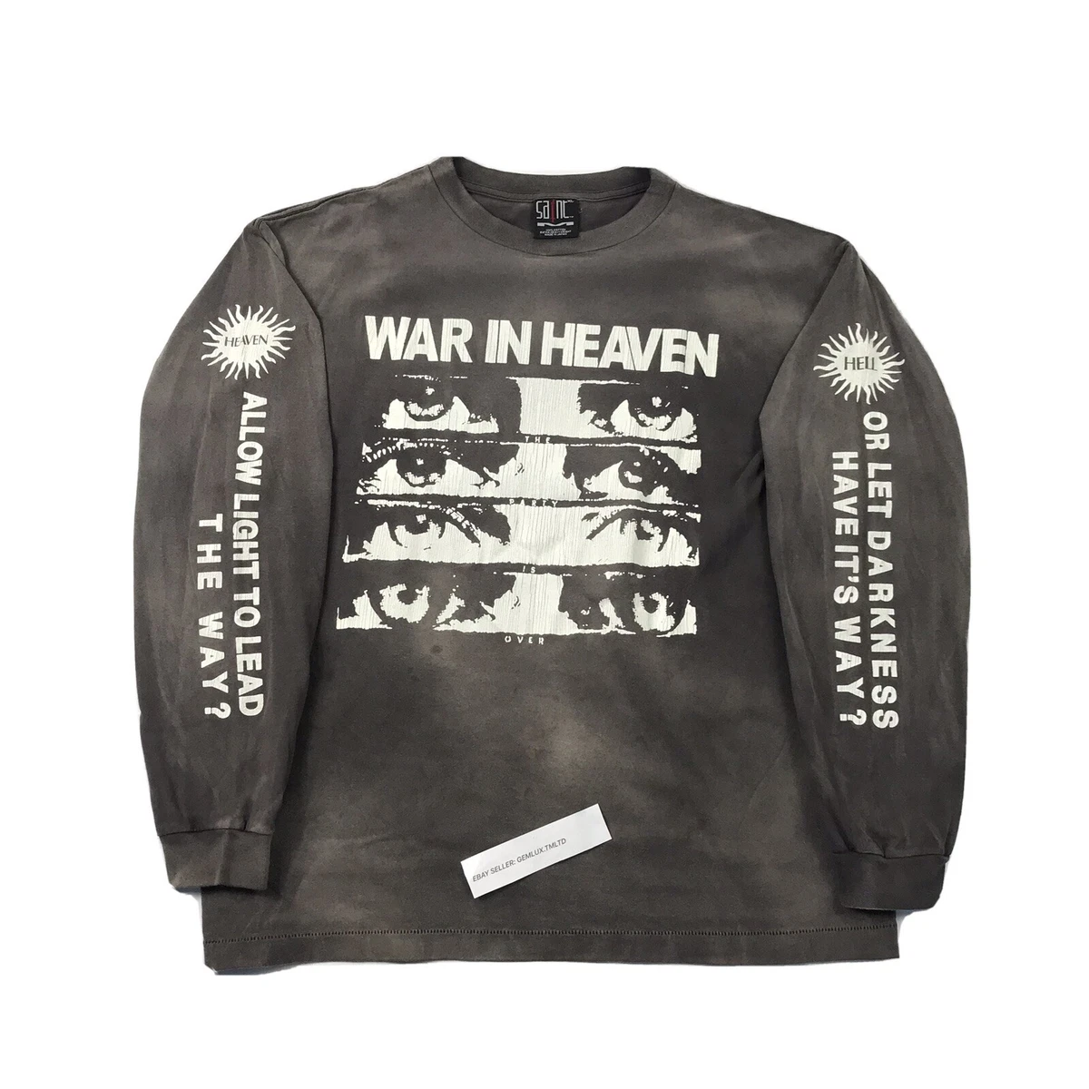 SAINT MICHAEL WAR IN HEAVEN LS BROWN T-SHIRT SIZE: XL