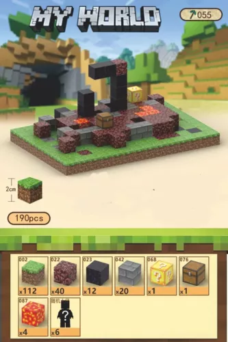 My World Magnetic Building Block Set STEM Mine Craft Toys Tiles Pixel Cube 2CM - Picture 64 of 78