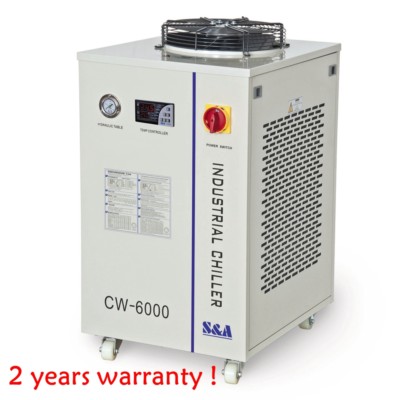 CW-6000 Industrial Water Chiller for CO2 100W RF Metal Laser Tube 1P 220V, 60HZ