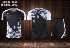 YY Adult Kid Sports Suit Tennis Table Badminton Clothes Set T Shirts shorts