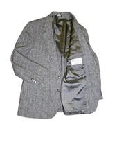 Harris Tweed 42 Academia Quiet Luxury Blazer Jacket Coat Grad Wedding Prom