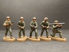 1/72 WWII U.S. Marine Corps Pacific Theater 5PCS Soldiers Hand-painted Model