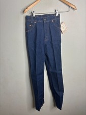 VTG Girls Levi's Super Straight Blue Jeans Size 12 Slim White Tab Denim 3728