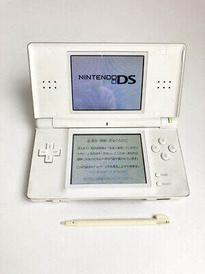 Nintendo DS Lite Crystal White & Stylus handheld game console Tested  USG-001 4902370512946 | eBay