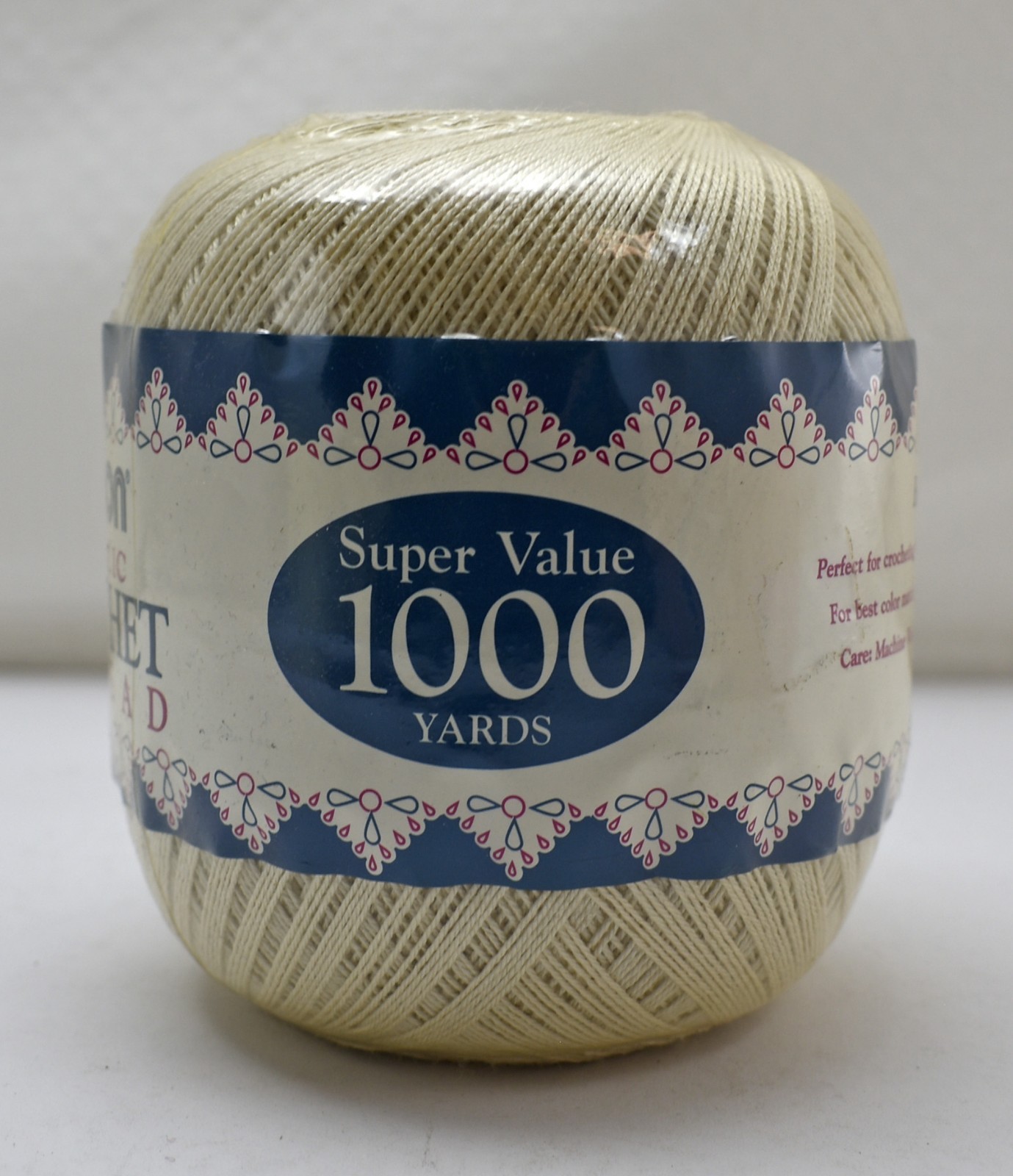 Caron Acrylic Crochet Thread Size 10 Super Value 1000 Yards Color