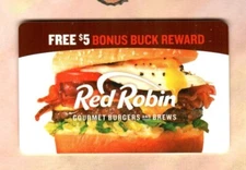RED ROBIN Gourmet Burger, Bonus Buck ( 2018 ) Reward Gift Card ( $0 )