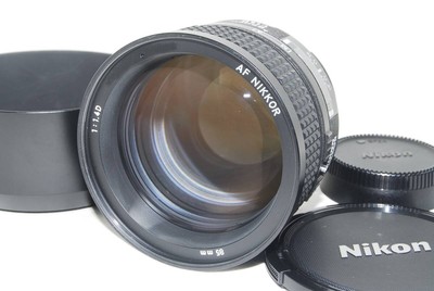 Nikon Ai AF Nikkor 85mm F1.4D Popular bright prime lens with metal 