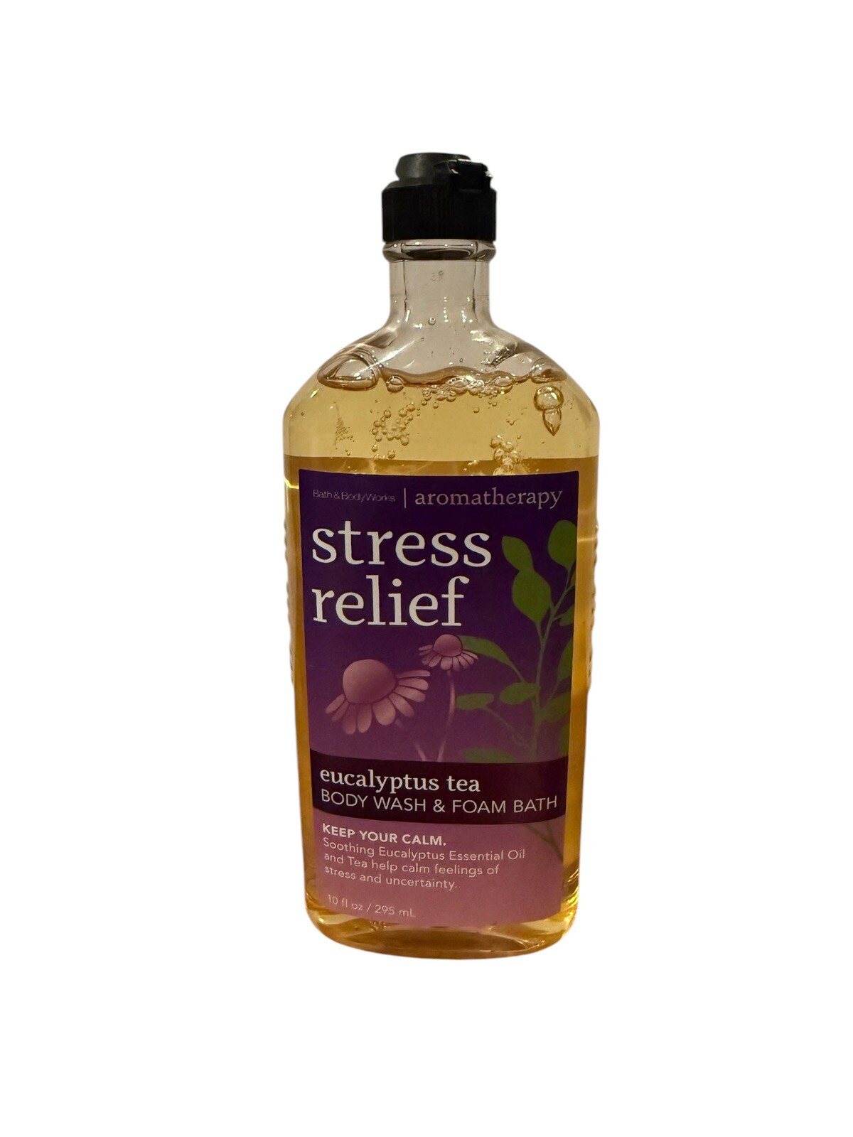 Bath & Body Works Stress Relief Eucalyptus Tea Body Wash & Foam Bath 10oz