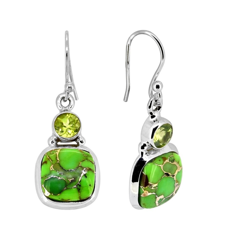 Orecchini 925 Sterling Argento Pendenti Gigli Fiori Giglio Fiore Z544