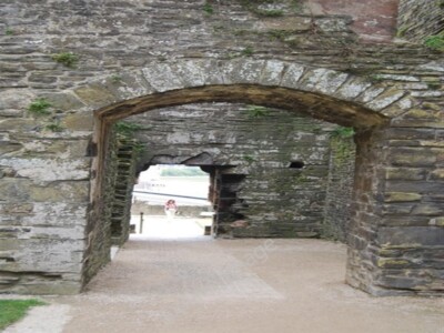 Foto 6x4 Schloss Conwy - Tor zwischen Innen- und Außenbezirk um 2009