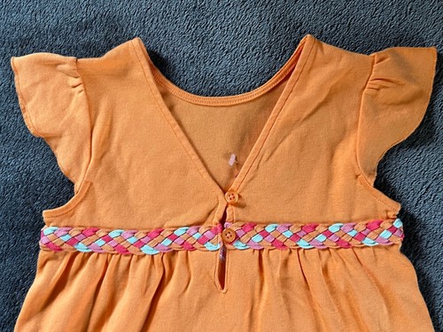 Gymboree TROPICAL GARDEN Braided Belt Swing Orange Cap Sleeve Top, Size 4T - New - Picture 2 of 12