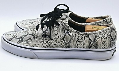snakeskin slip on vans