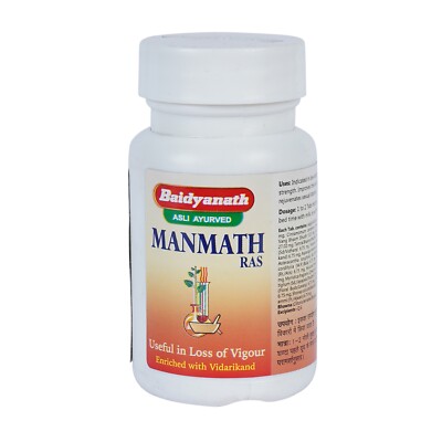 Baidyanath Manmath Ras (40tab) Herbal Ayurvedic Sexual Wellness